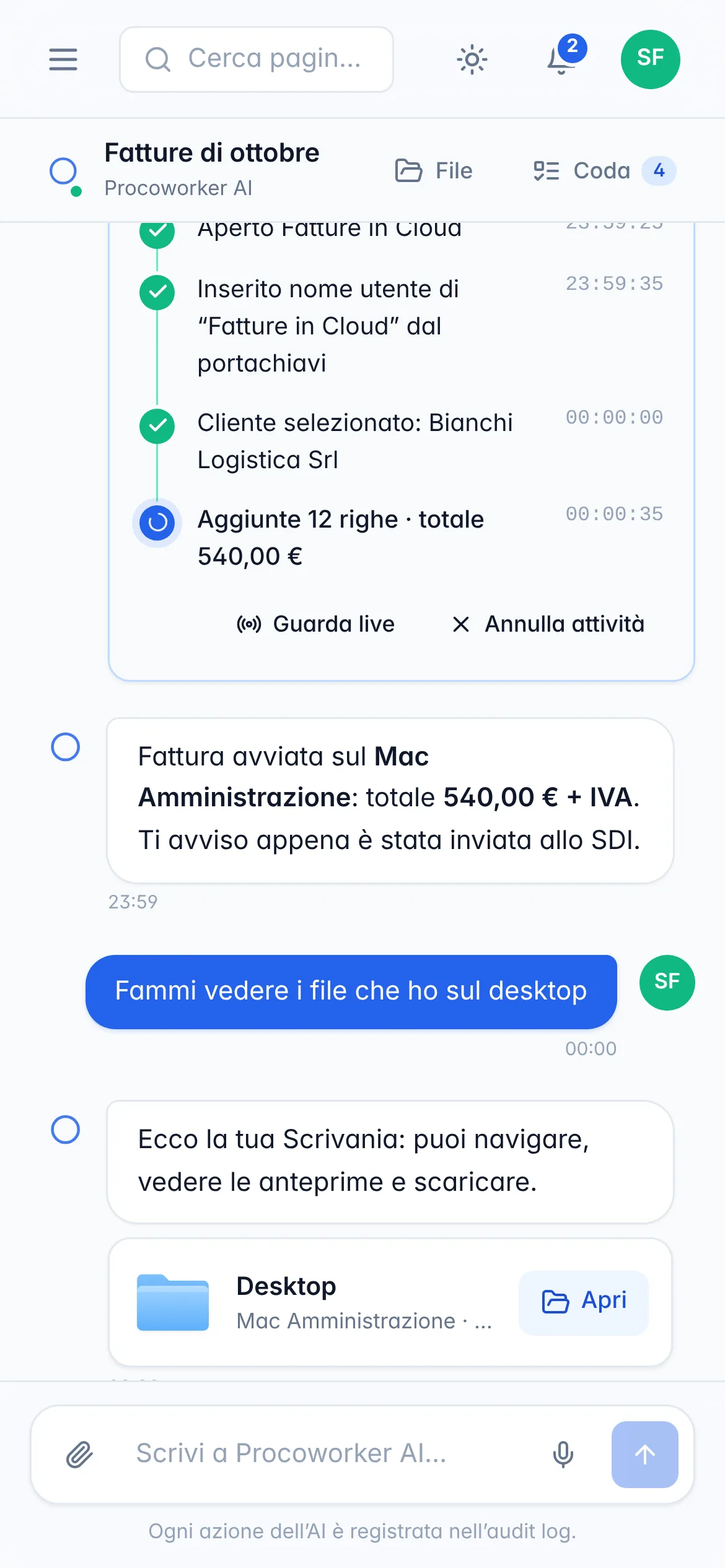 Chat su smartphone